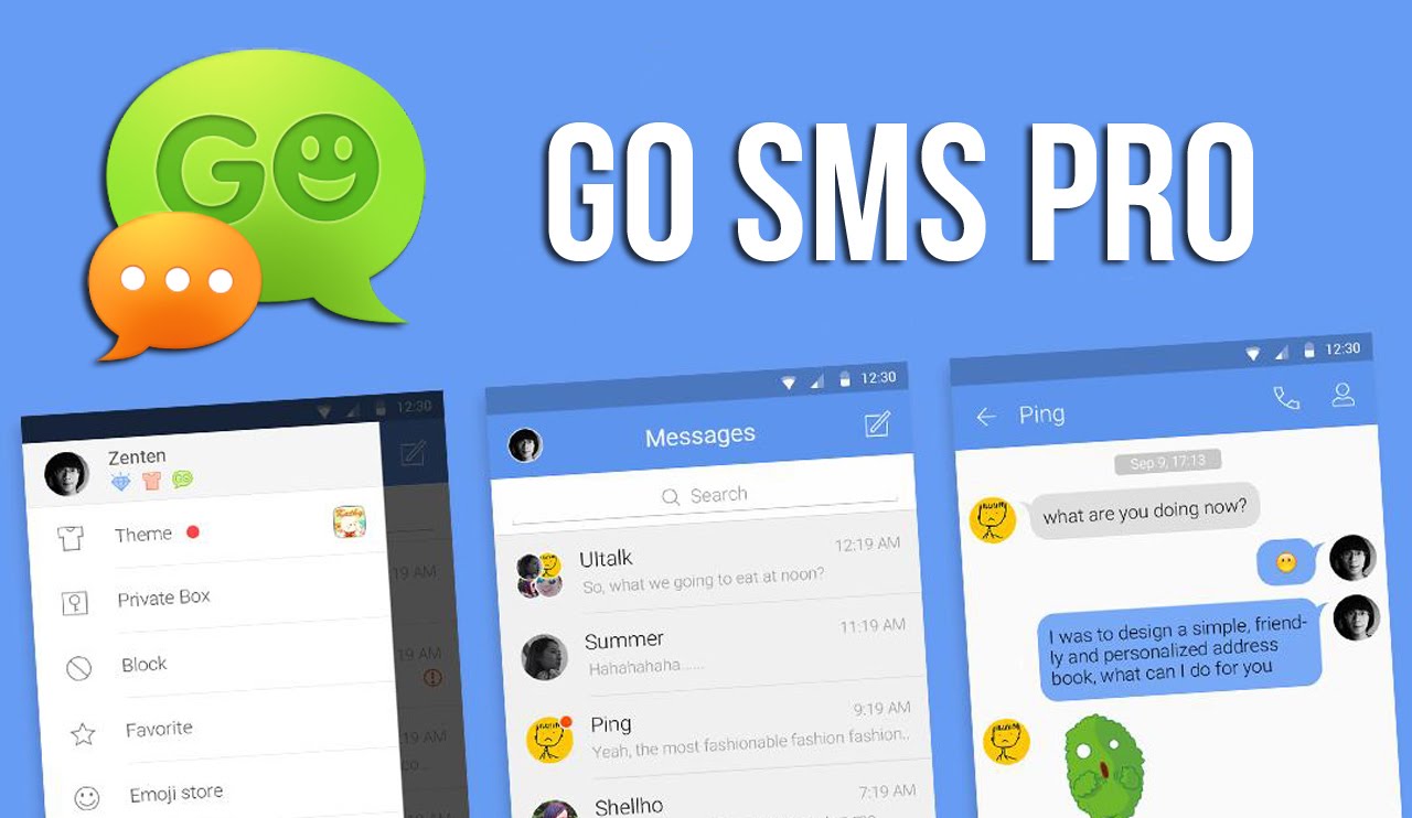 دانلود گو اس ام اس GO SMS Pro 8.03 برنامه مدیریت SMS برای اندروید