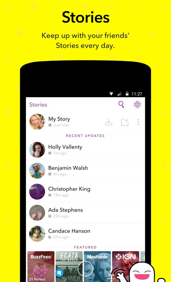 Screenshot: دانلود اسنپ چت Snapchat 12.63.0.39 برای اندروید + آیفون