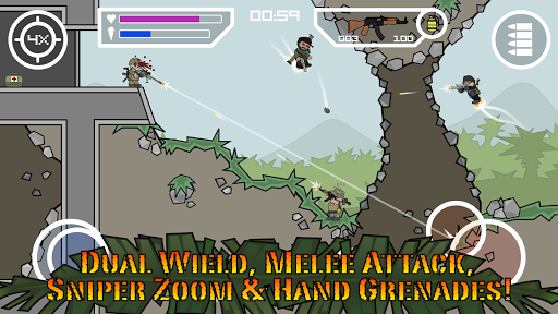 Screenshot: دانلود بازی دودل آرمی 2 Doodle Army 2 : Mini Militia 5.4.2 اندروید و آیفون