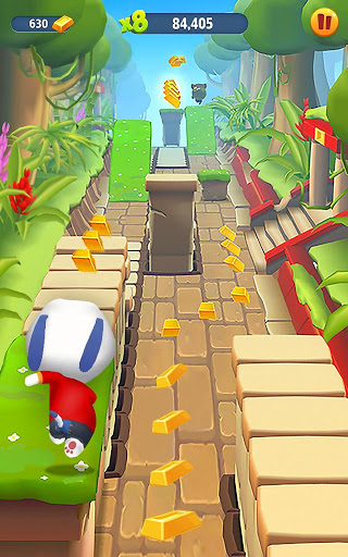 Screenshot: دانلود‏ بازی تام دونده 6.9.0.3894 Talking Tom Gold Run برای اندروید و iOS