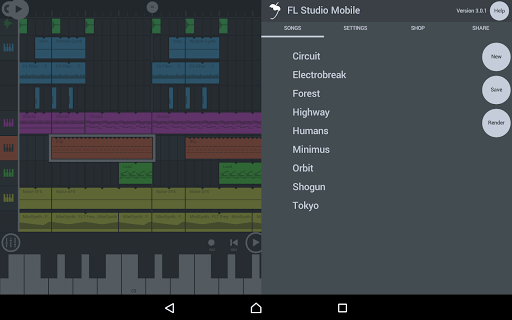 Screenshot: دانلود FL Studio Mobile 3.5.14 برنامه استودیوی ساخت موزیک اندروید و آیفون