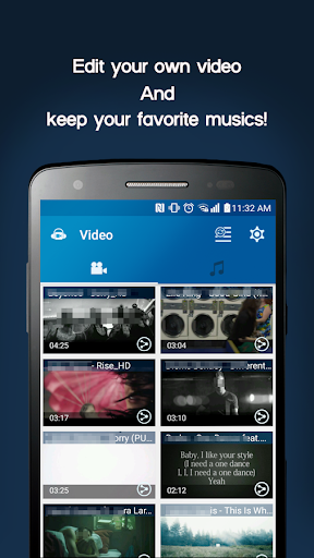 Screenshot: دانلود Video MP3 Converter 2.6.7 تبدیل فایل های تصویری به صوتی اندروید