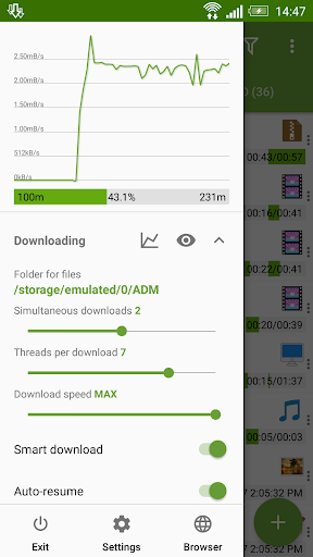 Screenshot: دانلود برنامه مدیریت دانلود Advanced Download Manager 14.0.21 برای اندروید