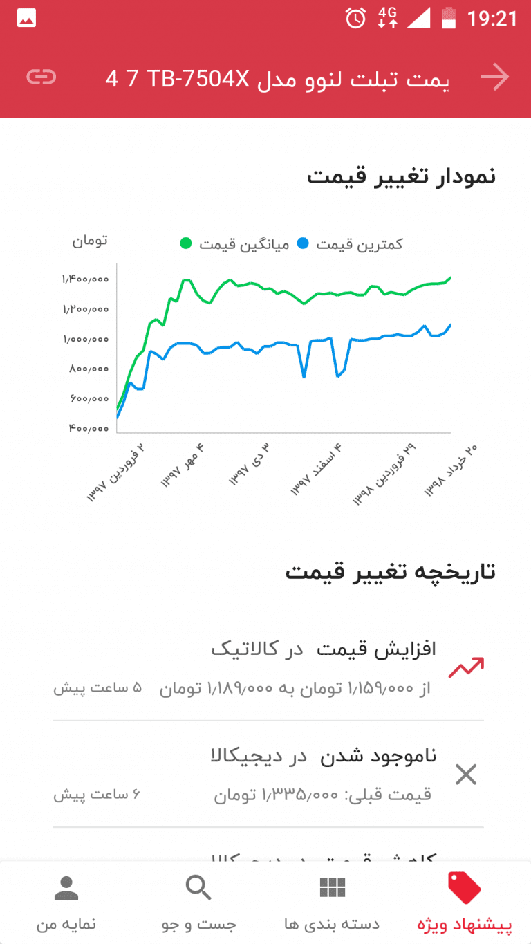 Screenshot: دانلود ترب 0.18.5.4 Torob برنامه بهترین قیمت بازار برای اندروید