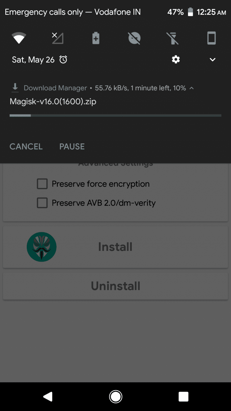 Screenshot: دانلود مجیسک Magisk Manager 30.7 مخفی کردن روت اندروید
