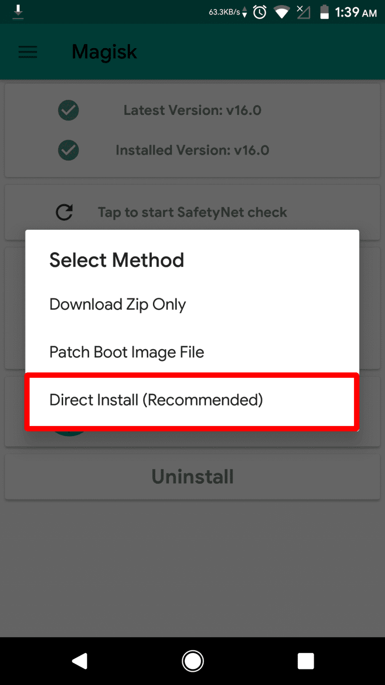Screenshot: دانلود مجیسک Magisk Manager 30.7 مخفی کردن روت اندروید