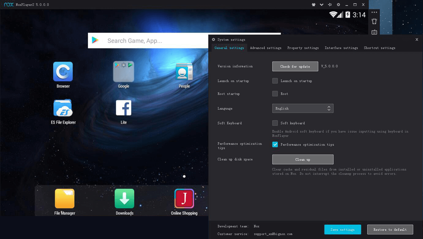 Screenshot: دانلود نوکس پلیر NoxPlayer 7.0.5.9 برنامه شبیه ساز اندروید برای ویندوز