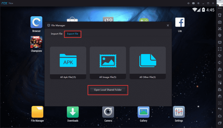 Screenshot: دانلود نوکس پلیر NoxPlayer 7.0.6.2 برنامه شبیه ساز اندروید برای ویندوز