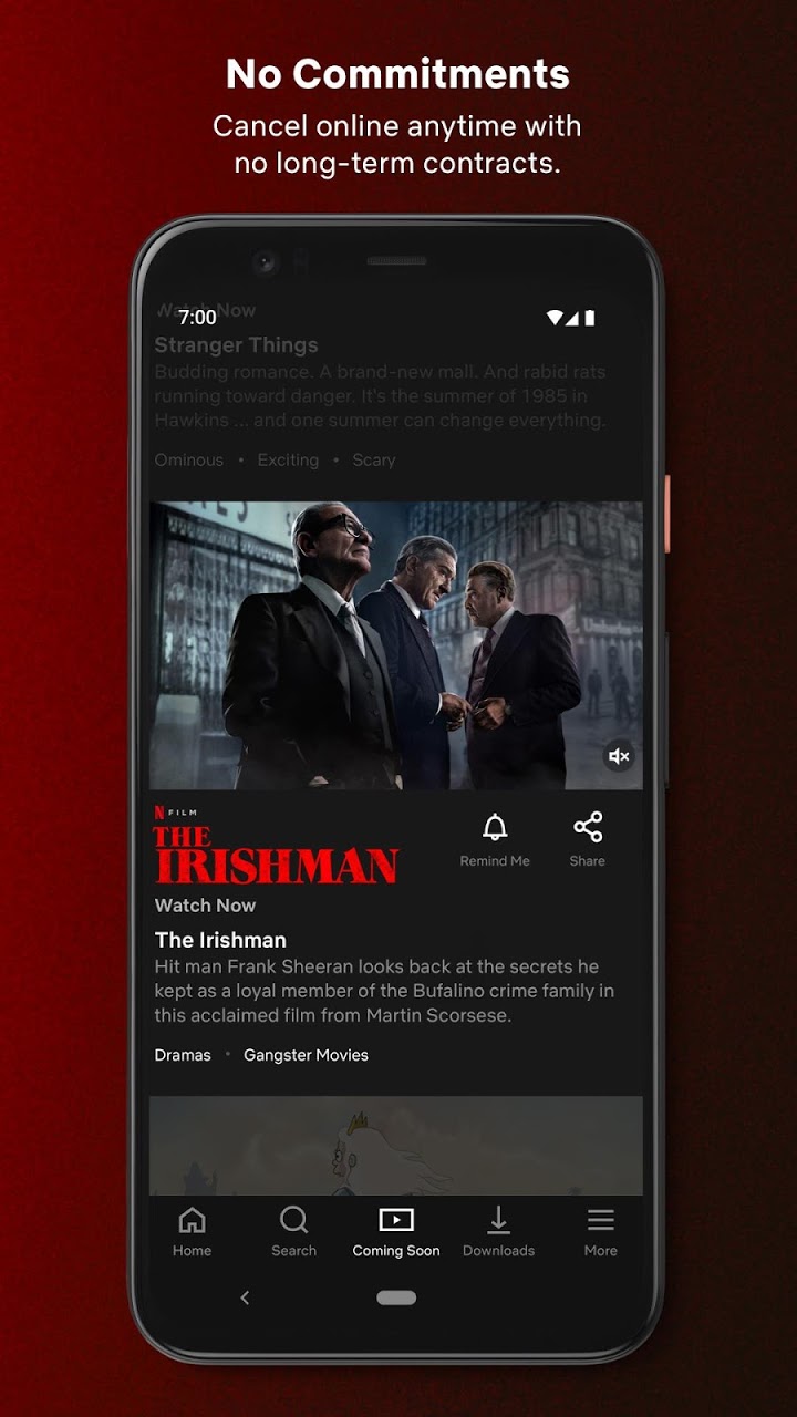 Screenshot: دانلود نتفلیکس Netflix 8.88.0 برنامه استریم و دانلود فیلم و سریال برای اندروید و آیفون