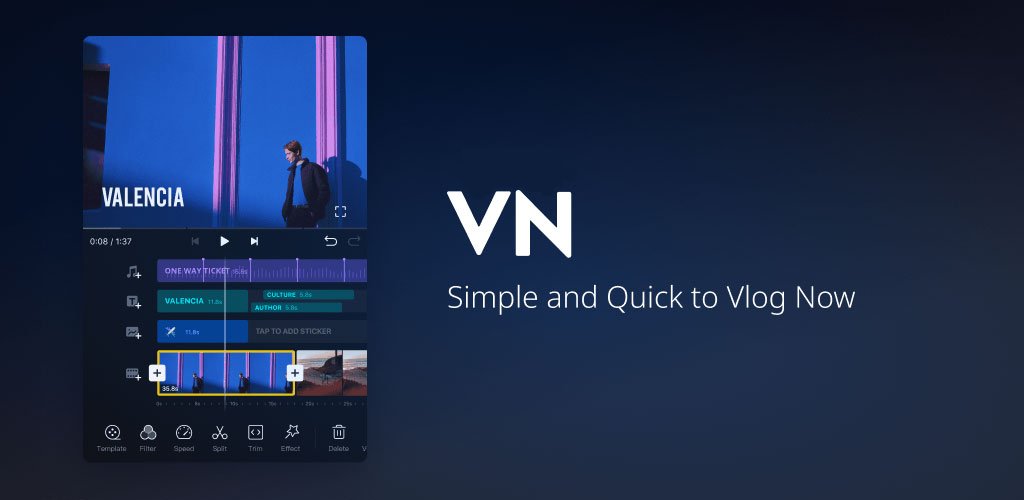 دانلود وی ان VN Pro 2.0.9 برنامه ویرایش ویدیو برای اندروید و آیفون
