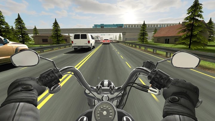Screenshot: دانلود ترافیک رایدر Traffic Rider 1.95 بازی سبقت در اتوبان برای اندروید و آیفون